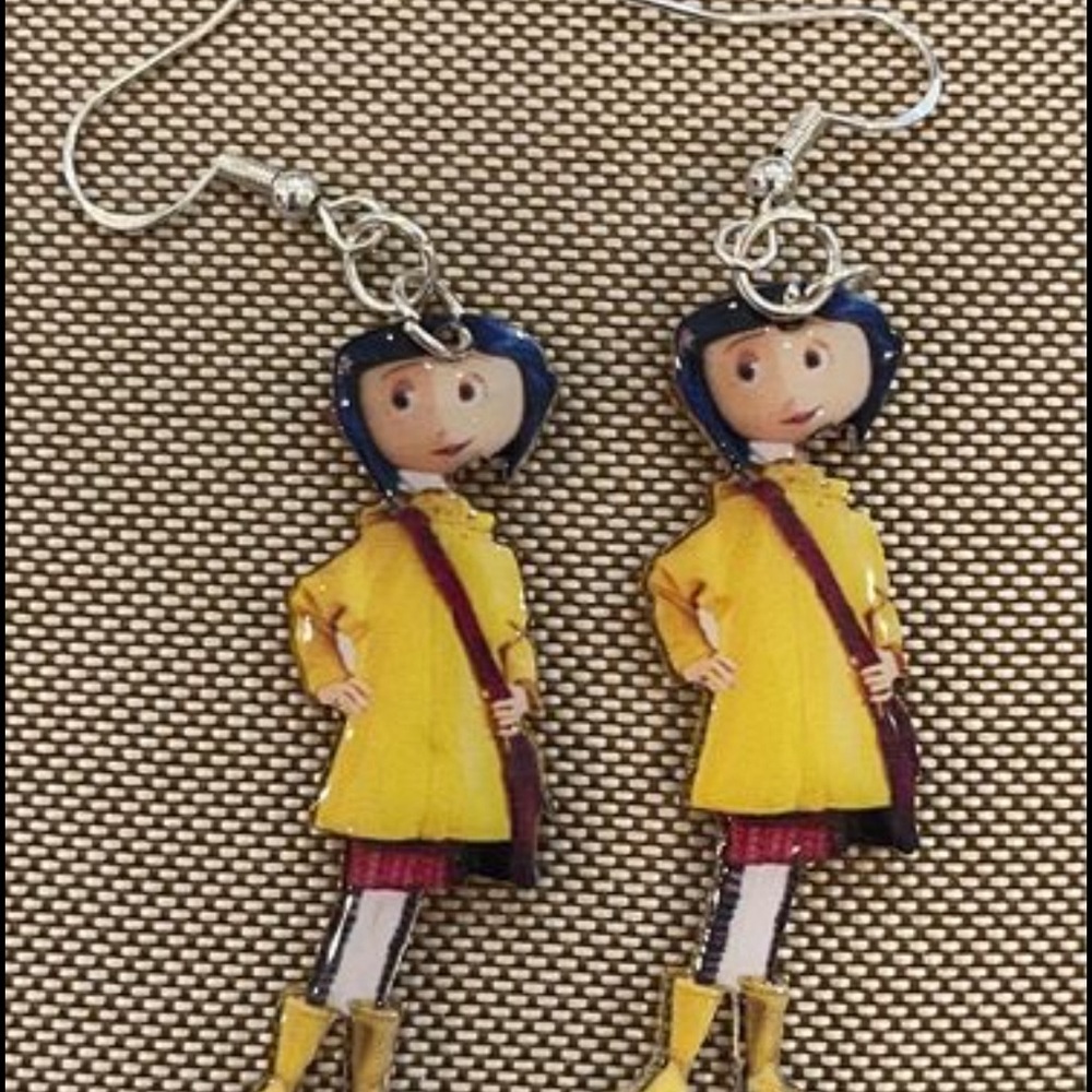 Coraline 3D Earrings Acrylic Dangle Earrings